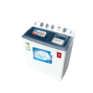 غسالة حوضين هام، 18 كيلو، أبيض | MODEL NO: HMTT18000WM-25